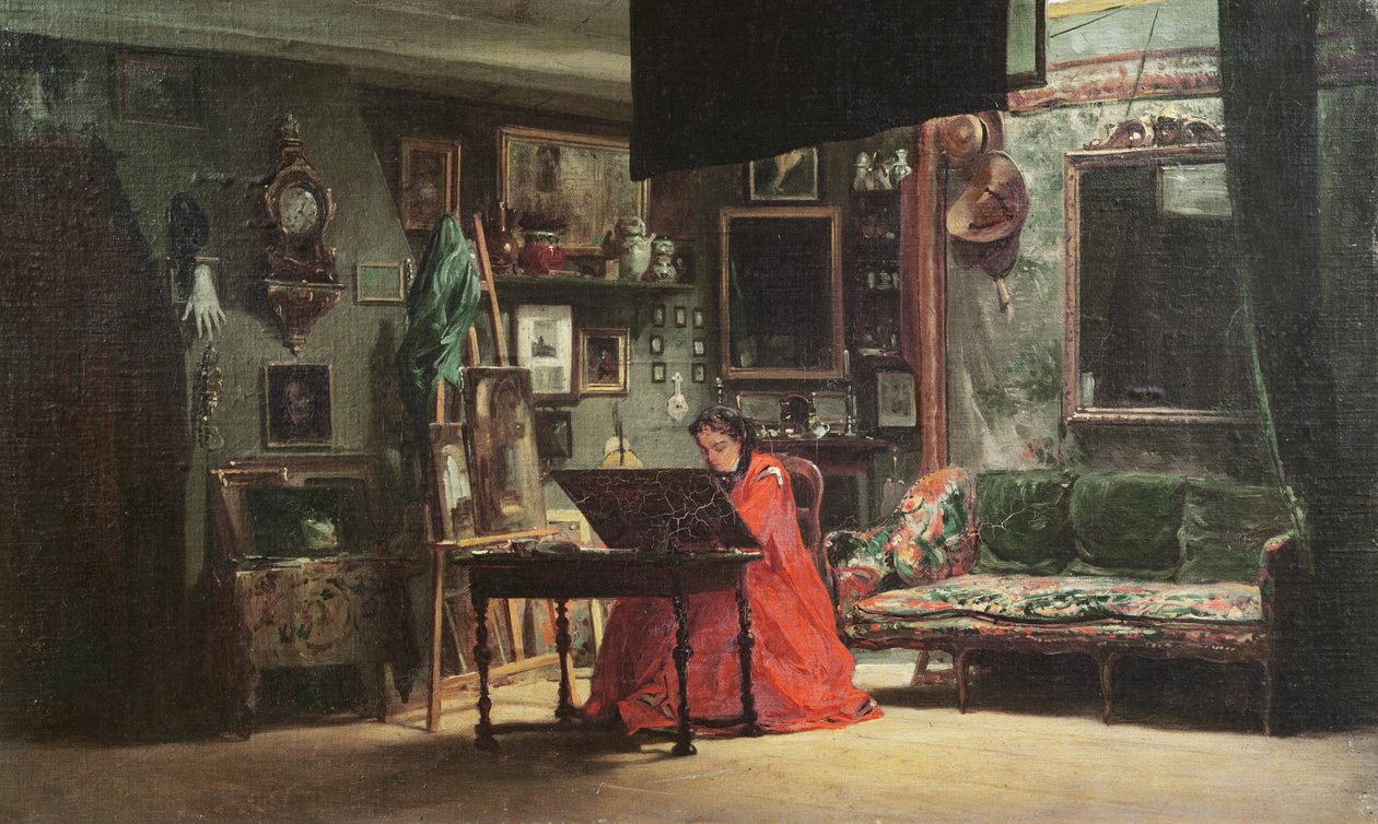 彼女のスタジオでプリンセスマチルドボナパルト（1820-1904） 作： チャールズジロー
