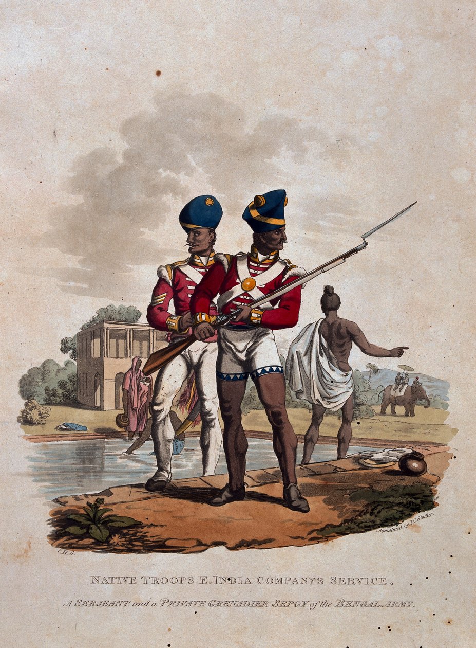 「大英帝国陸軍の衣装、1812年の最後の規則によると」のパブ 作： チャールズハミルトンスミス
