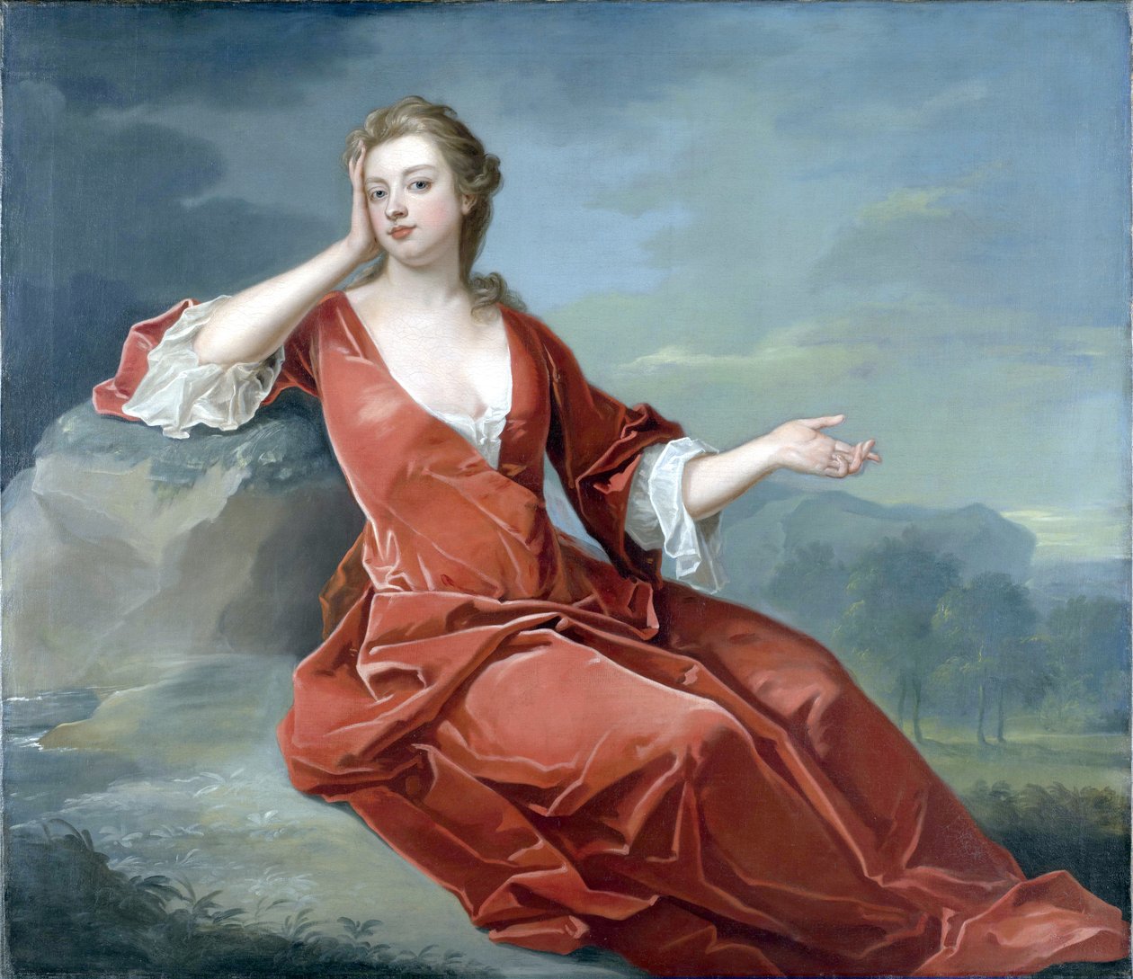 マールボロ公爵夫人、サラチャーチルの肖像（1660〜1744年） 作： チャールズ・ジャーバス