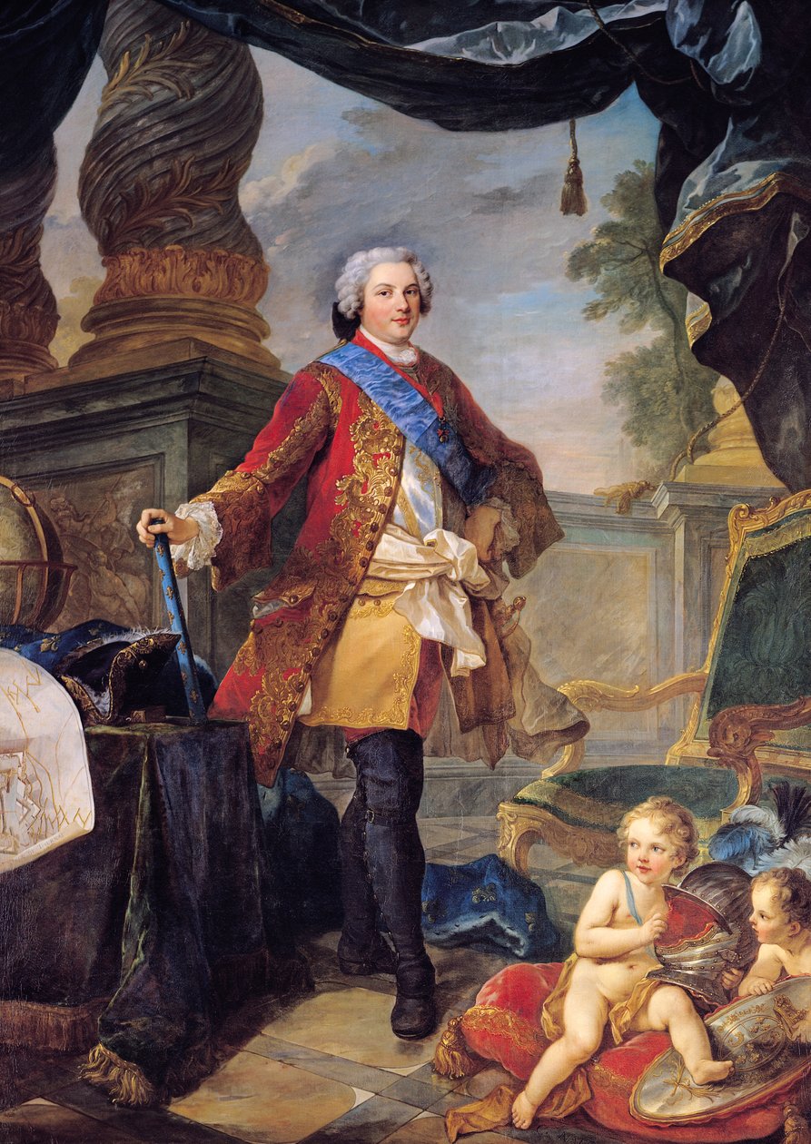 ルイ（1729-65）フランスのドーファン、トゥルネーの包囲計画、1747 作： チャールズ・ジョセフ・ナトワール