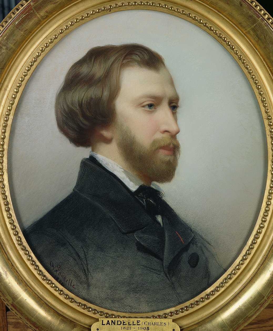 アルフレッド・ド・ムッセの肖像（1810-57）1854（紙にパステル） 作： チャールズ・ランデル