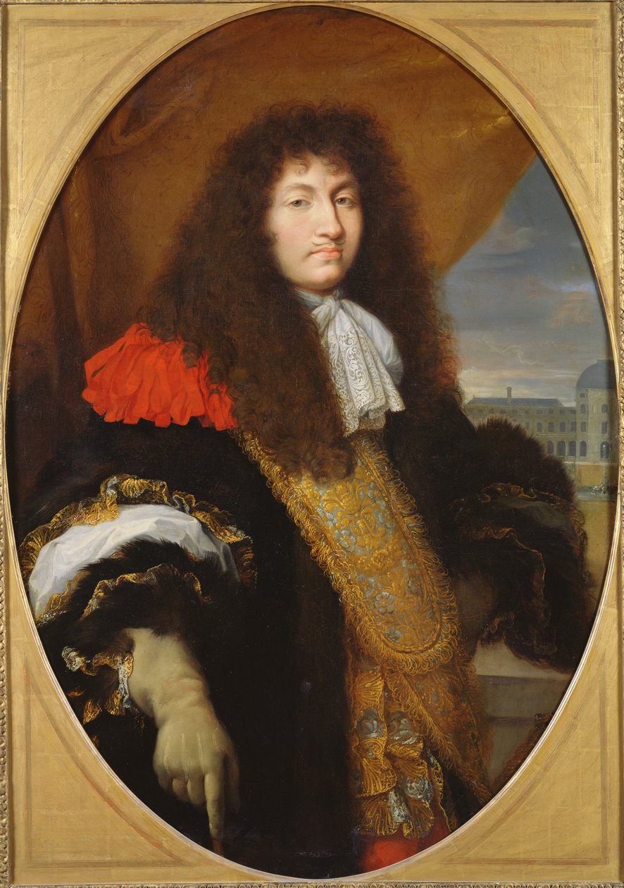 チュイルリーの前にあるルイ14世（1638〜1715年）、フランス国王、ナバラの肖像、c。 1643、 作： チャールズ・ル・ブラン