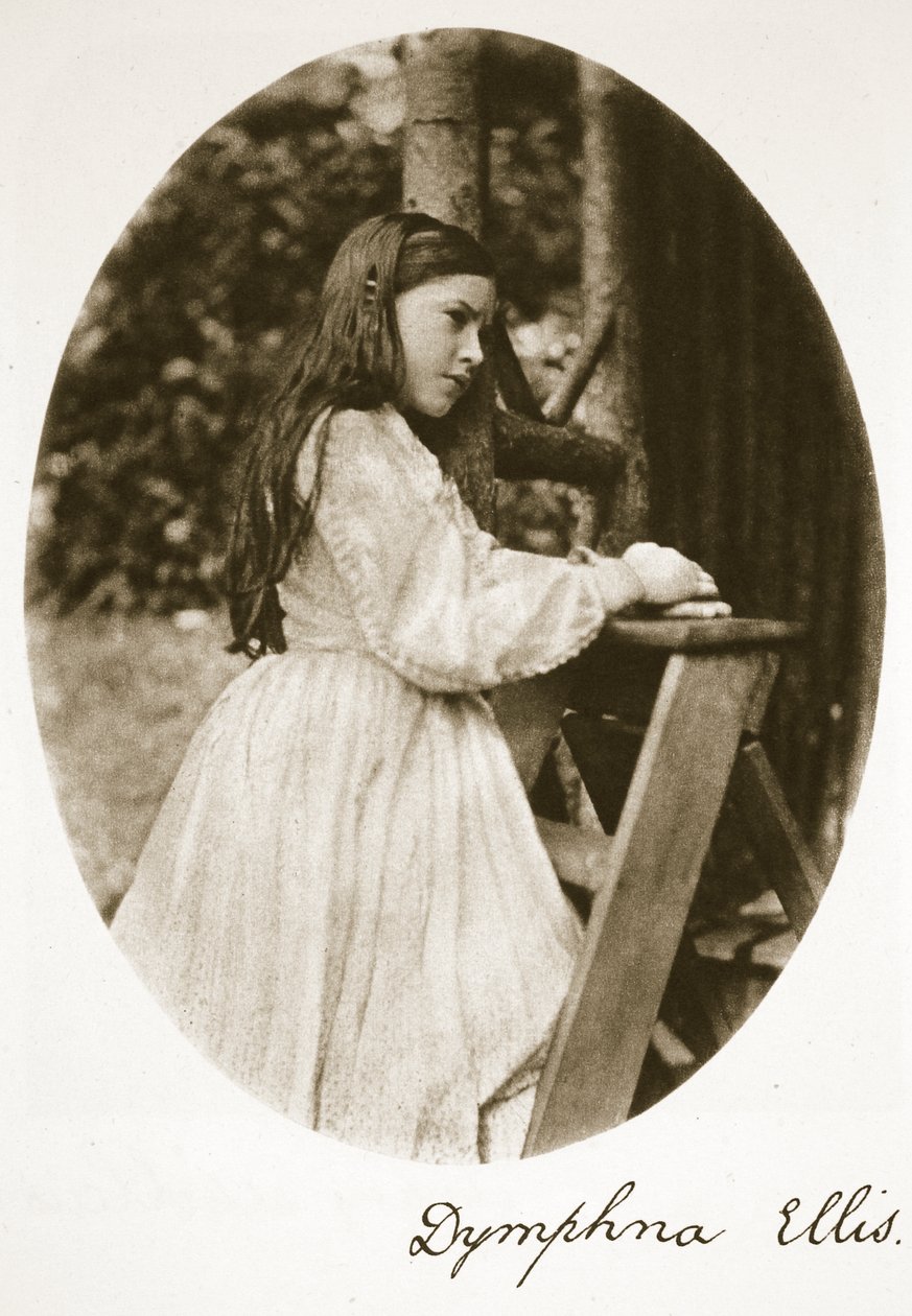Dymphna Ellis、1869年7月25日（セピア写真） 作： チャールズ・ルトウィッジ・ドジソン