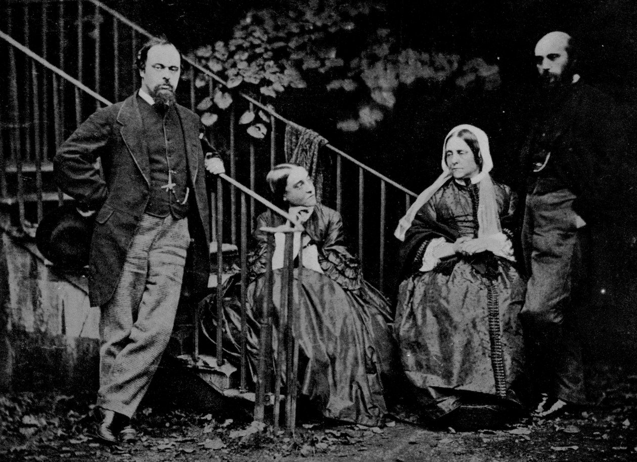 ロセッティ家の肖像、1864年 作： チャールズ・ルトウィッジ・ドジソン