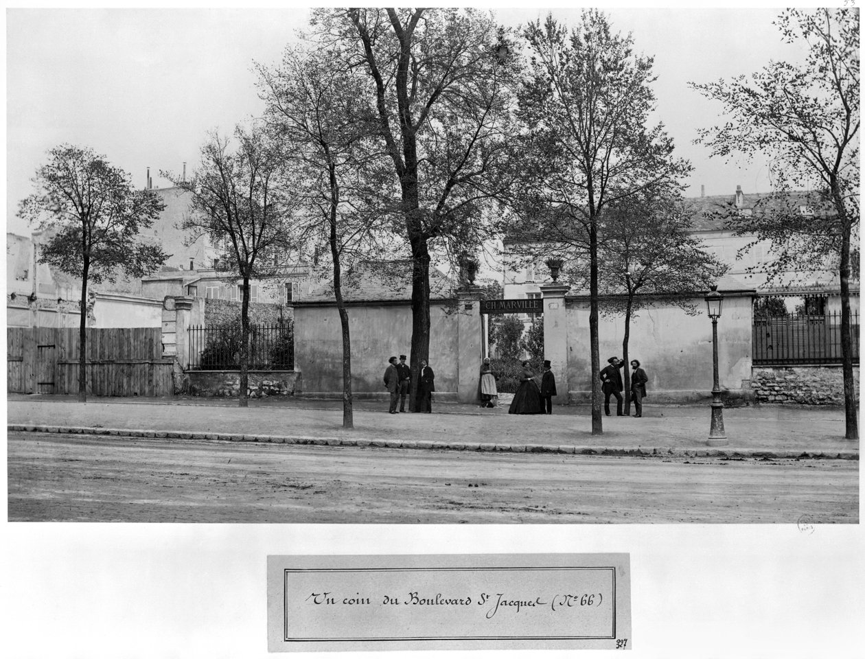 Boulevard Saint-Jacques、no 66、studio of Charles Marville、Paris、1858-78 作： チャールズ・マーヴィル