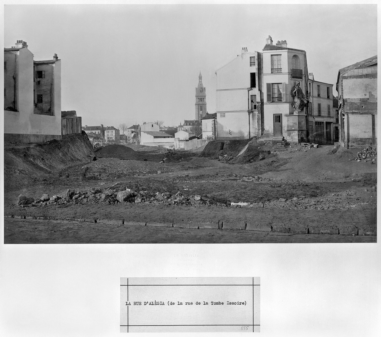 1858-78年、パリのリュベラトンベイソワールからのRue d&39;Alesia 作： チャールズ・マーヴィル