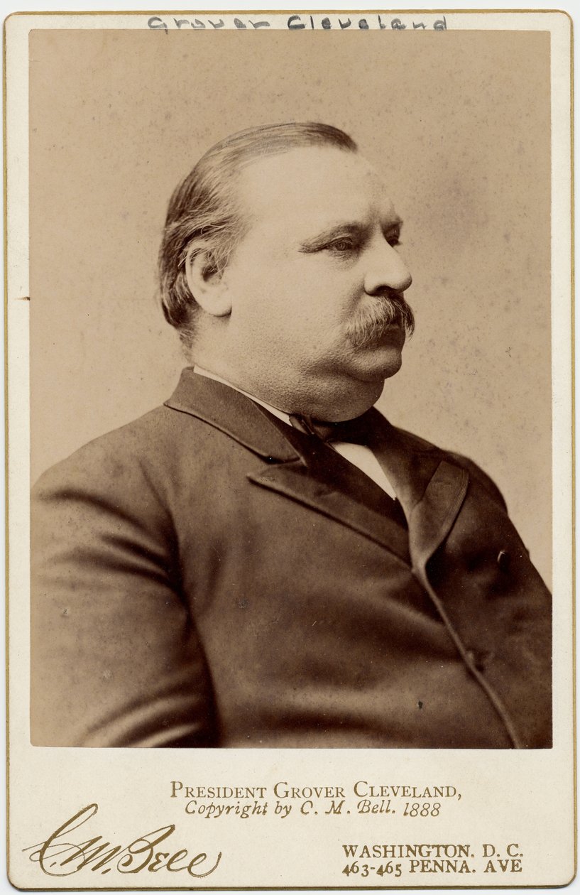 スティーブングローバークリーブランド（1837-1908）、アメリカ合衆国大統領および大統領（アルバム写真） 作： チャールズ・ミルトン・ベル