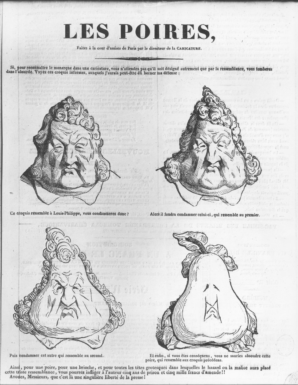 レポワレ、ルフィリップ王（1773-1850）の風刺画 作： チャールズフィリップン