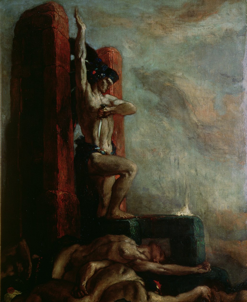 モンテスマの死（1466-1520）、1924年 作： チャールズ・リケッツ