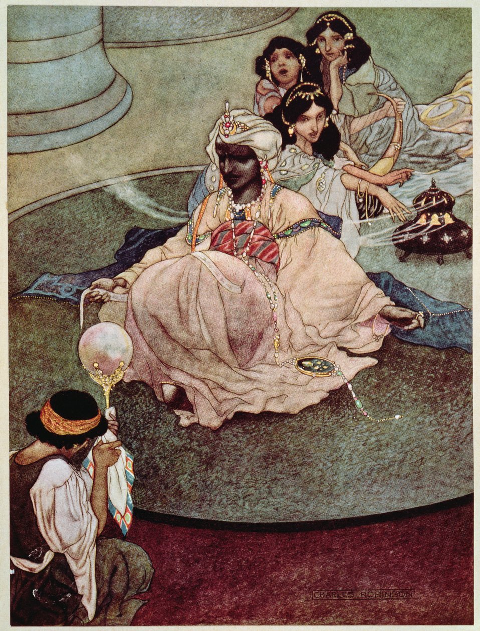 月の山の王、1913 作： チャールズ・ロビンソン