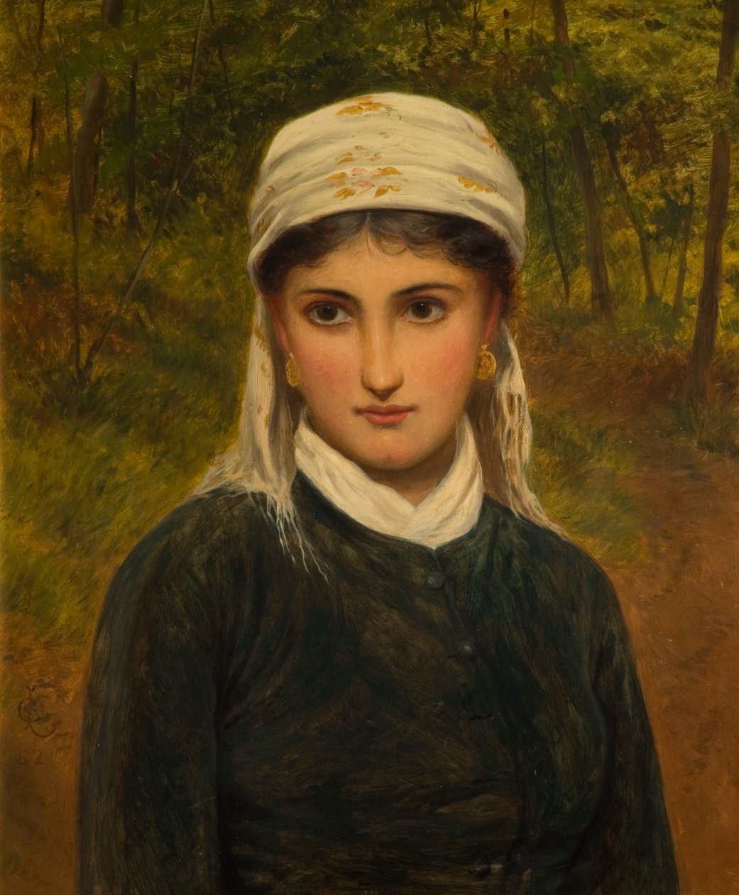 イタリアの女性、1882 作： チャールズ・シレム・リダーデール