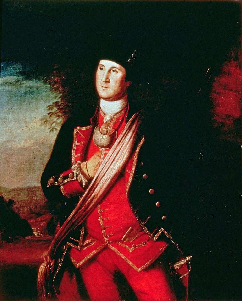 ジョージ・ワシントンの肖像（1732-99）1772 作： チャールズ・ウィルソン・ピール