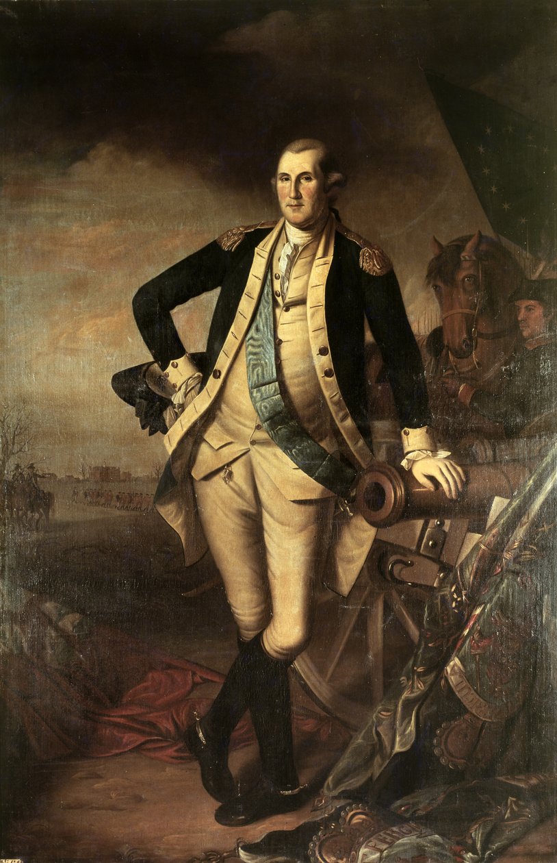 ジョージワシントンの肖像、1779 作： チャールズ・ウィルソン・ピール