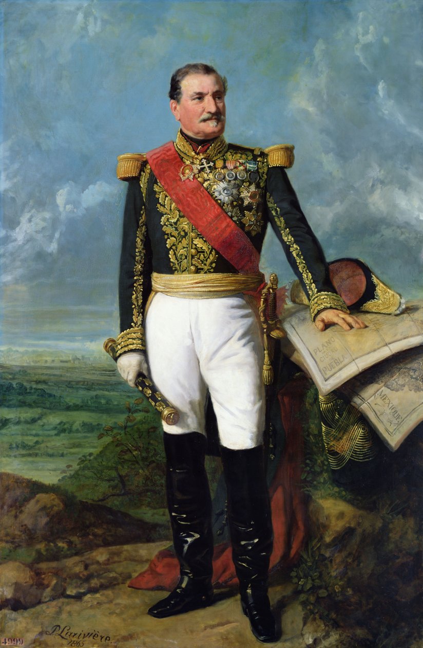 Elie-Frederic Forey (1804-1872)、エンパイア マーシャル 作： シャルル・フィリップ・ラリヴィエール