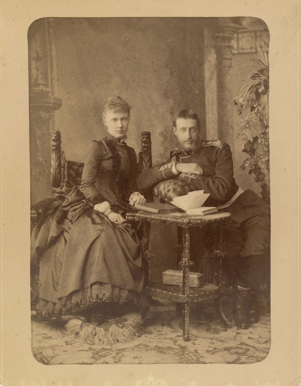 Großfürst Konstantin Konstantinowitsch von Russland (1858-1915) und Großfürstin Elisabeth Mawrikiowna von Russland (1865-1927) von Charles Bergamasco