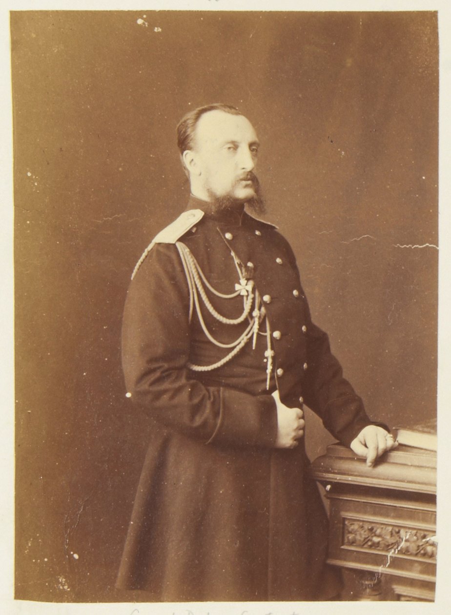 Nicolas Nikolaievitch de Russie - ロシアのニコラス・ニコラエヴィッチ大公（長老）の肖像（1831-1891）、ベルガマスコ、チャールズ（カール）（1830-1896）作。 アルブミン写真、c。 1874. ロシア国立映画・写真アーカイブ、クラスノゴルスク 作： チャールズ・ベルガマスコ