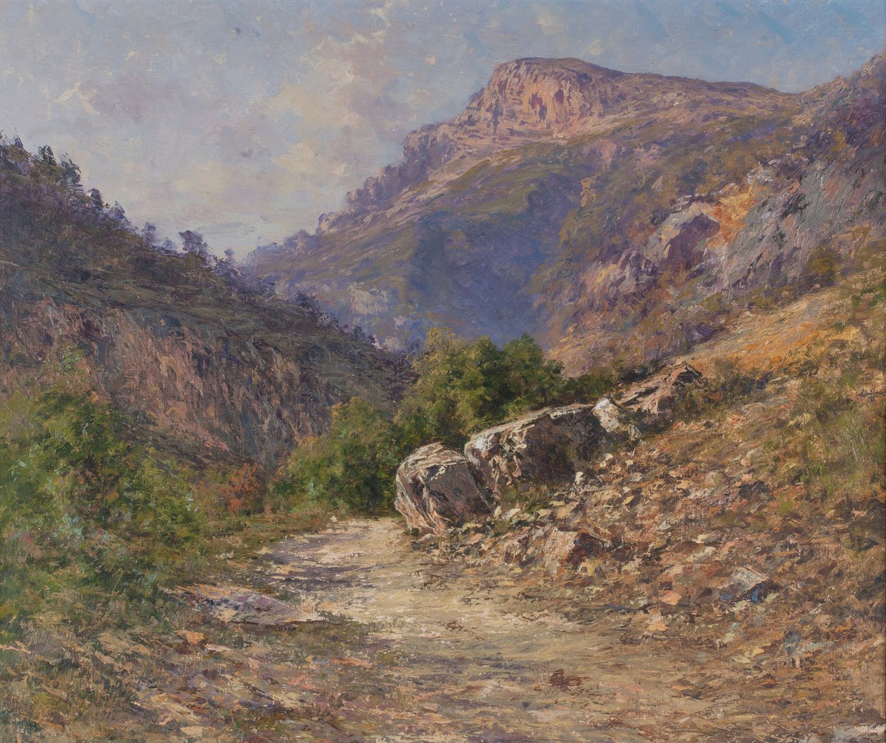 ヴェルコールの山道 1917年 （油彩・キャンバス） 作： チャールズ・アレクサンドル・ベルティエ