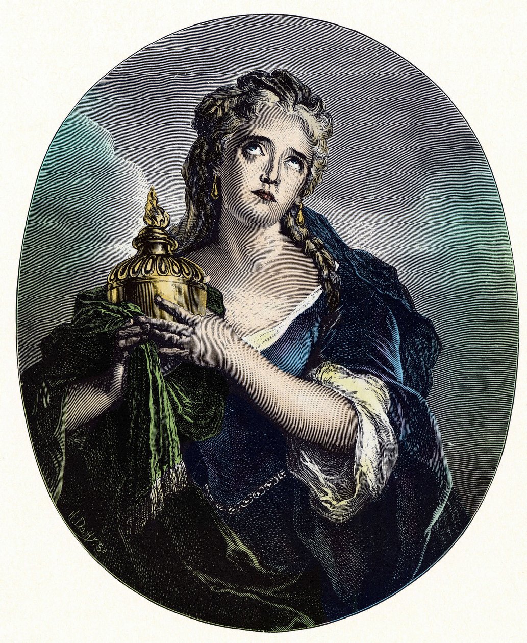 Adrienne Lecouvreur (1692-1730) フランスの女優で、Pierre Corneille作「Mort de Pompee」の"" Cornelia "役を演じた。 作： チャールズアントワーヌ（後）コイペル