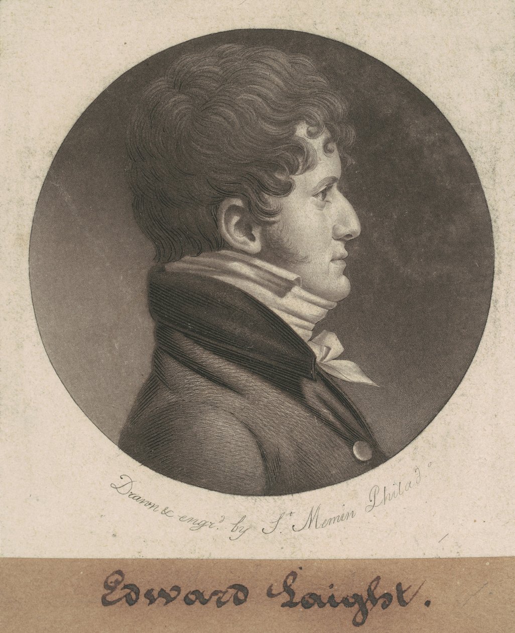 エドワード・ライト 作： Charles BJ Fevret de Saint Memin