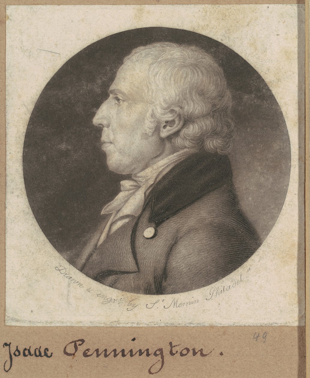アイザック・ペニントン 作： Charles BJ Fevret de Saint Memin