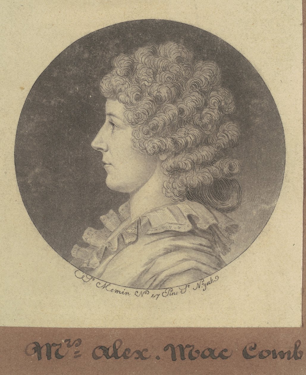 ジャネット・マーシャル・マコーム 作： Charles BJ Fevret de Saint Memin