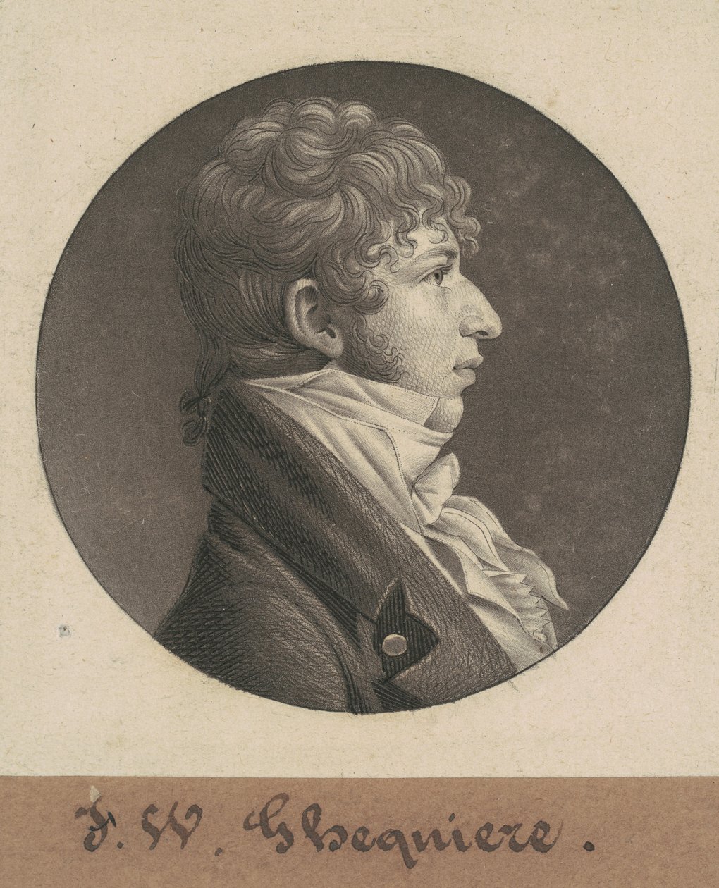 ジョン・フランシス・ウィリアム・ゲキエール 作： Charles BJ Fevret de Saint Memin