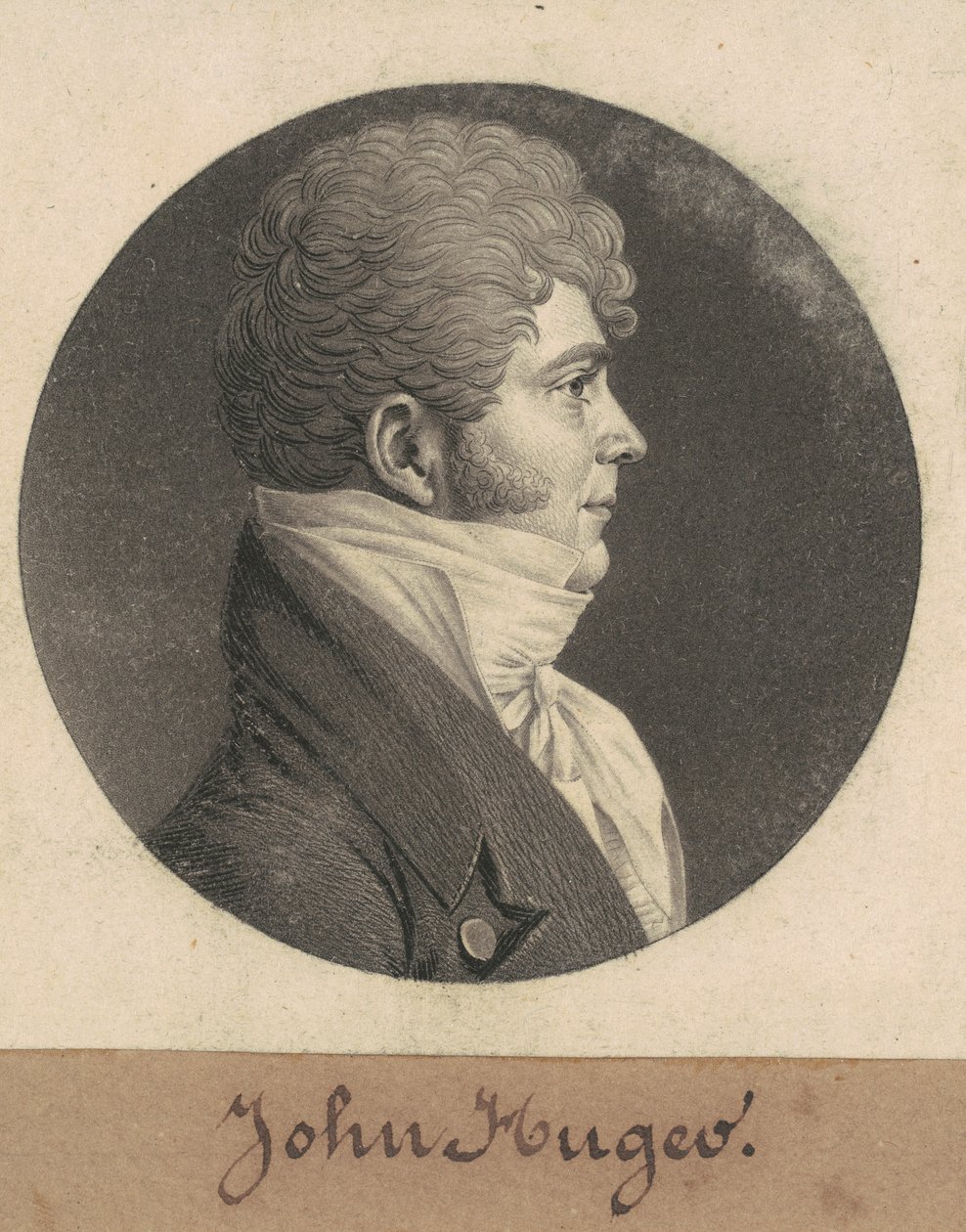 ジョン・ヒューガー 作： Charles BJ Fevret de Saint Memin