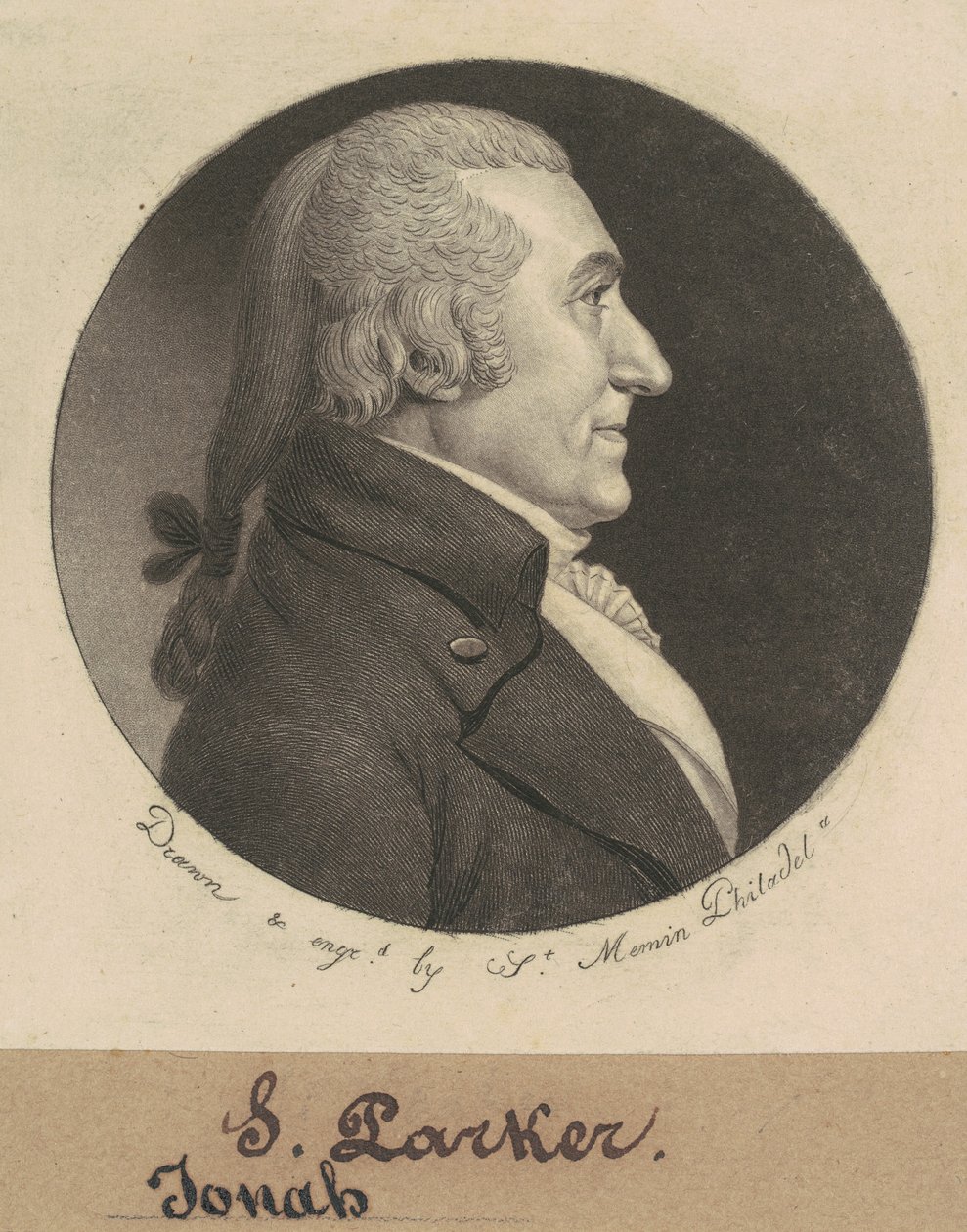 ジョサイア・パーカー 作： Charles BJ Fevret de Saint Memin