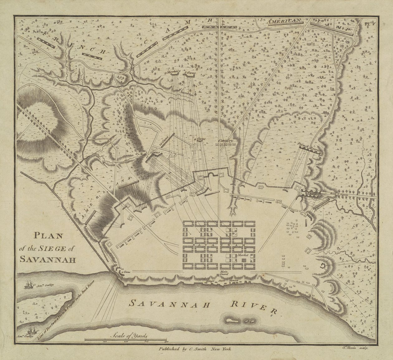 サバンナ包囲計画 作： Charles BJ Fevret de Saint Memin