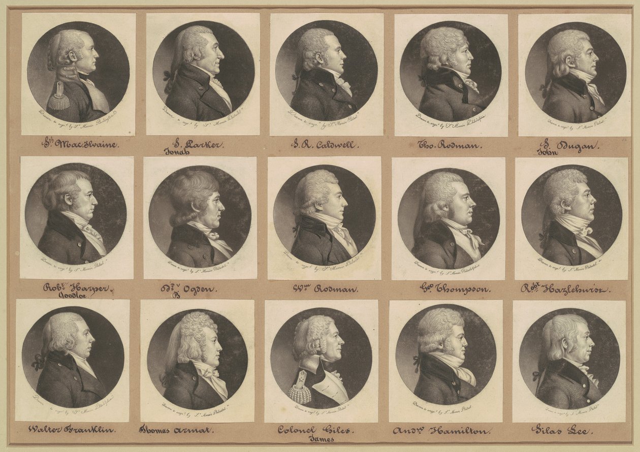 サン・メマン肖像画コレクション、グループ12 作： Charles BJ Fevret de Saint Memin