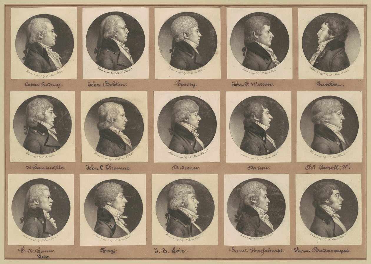 サン・メマン肖像画コレクション、グループ14 作： Charles BJ Fevret de Saint Memin