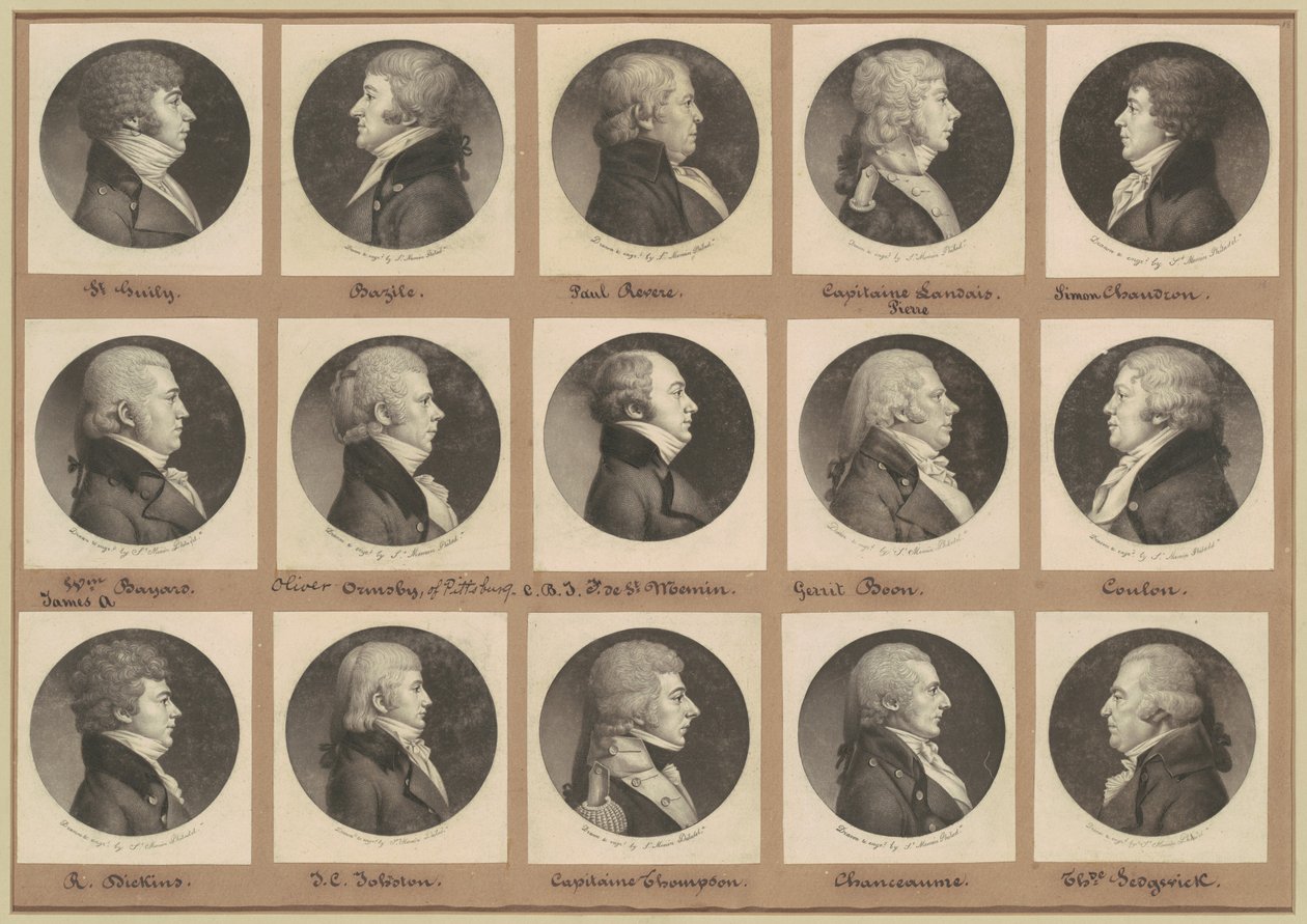 サン・メマン肖像画コレクション、グループ18 作： Charles BJ Fevret de Saint Memin