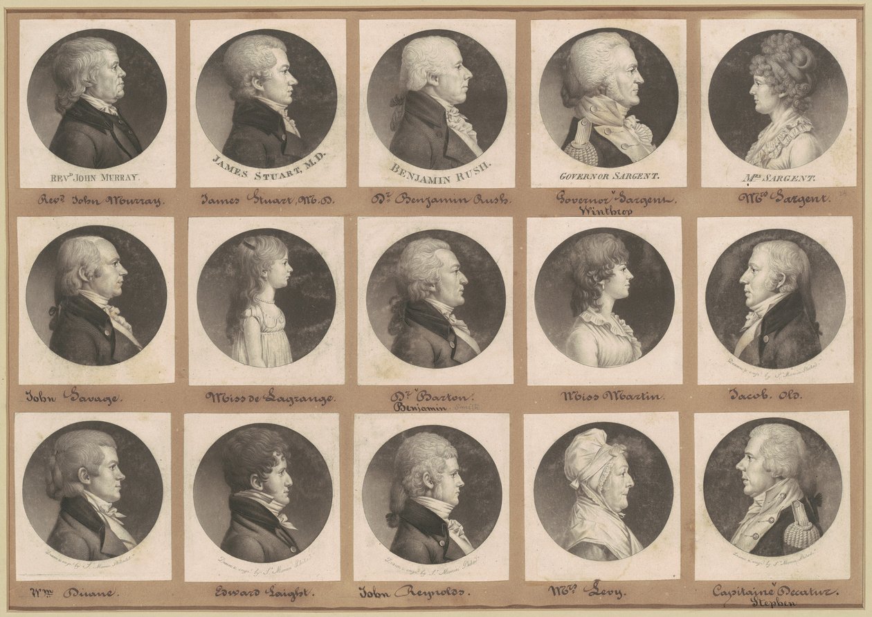 サン・メマン肖像画コレクション、グループ24 作： Charles BJ Fevret de Saint Memin