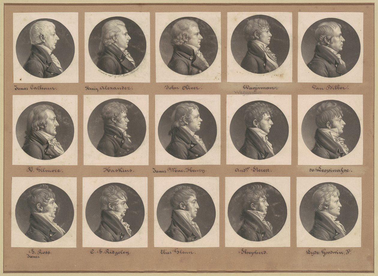 サン・メマン肖像画コレクション、グループ26 作： Charles BJ Fevret de Saint Memin