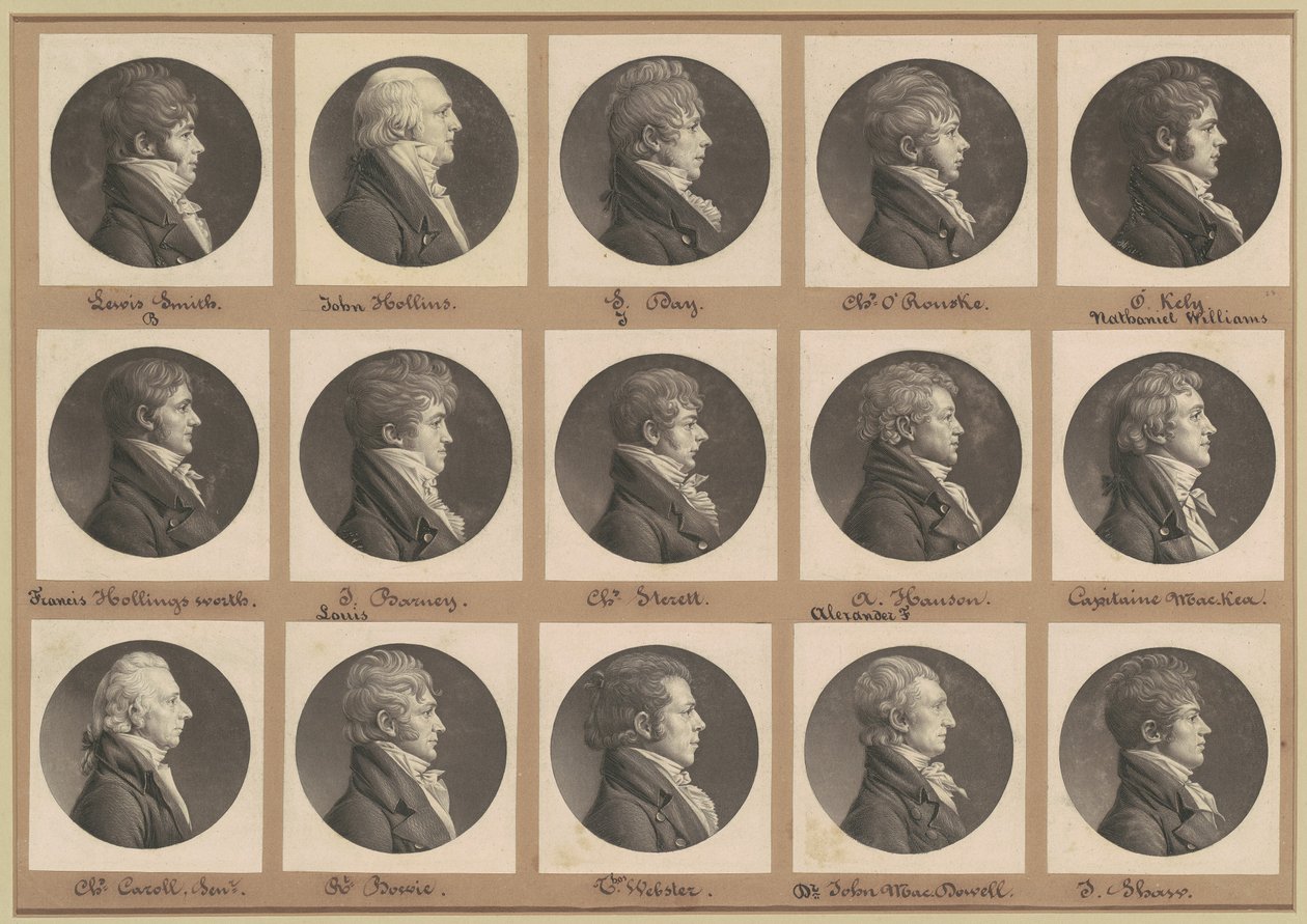 サン・メマン肖像画コレクション、グループ28 作： Charles BJ Fevret de Saint Memin