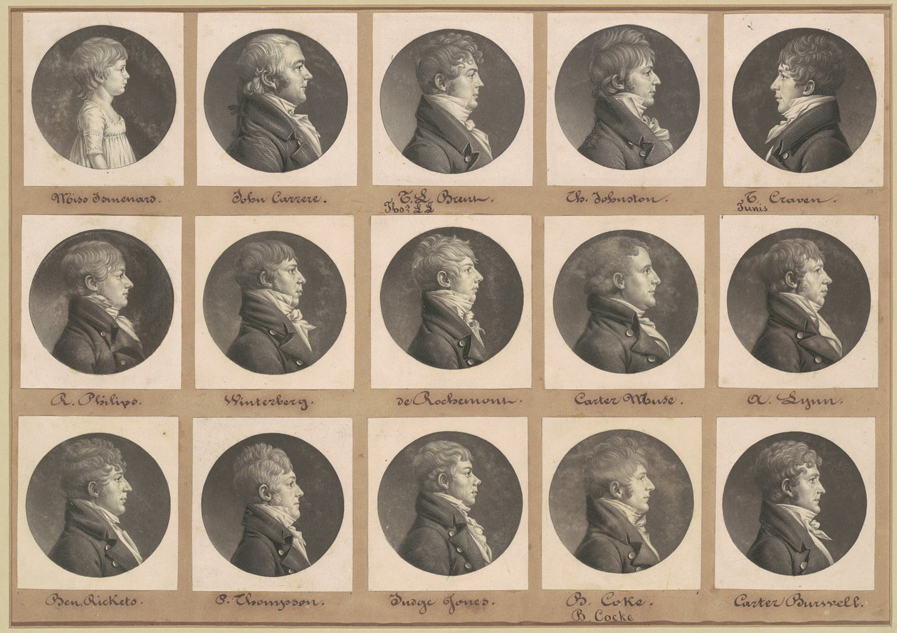 サン・メマン肖像画コレクション、グループ30 作： Charles BJ Fevret de Saint Memin