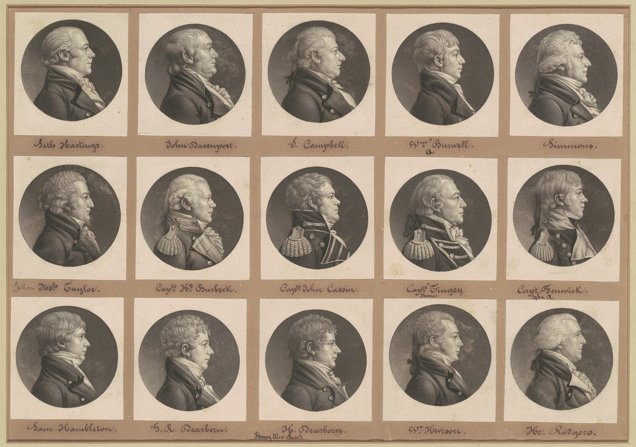 サン・メマン肖像画コレクション、グループ34 作： Charles BJ Fevret de Saint Memin