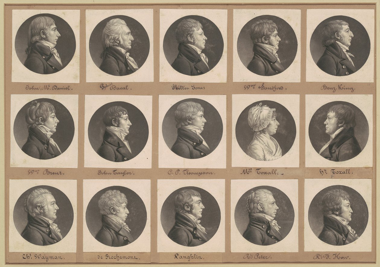 サン・メマン肖像画コレクション、グループ35 作： Charles BJ Fevret de Saint Memin