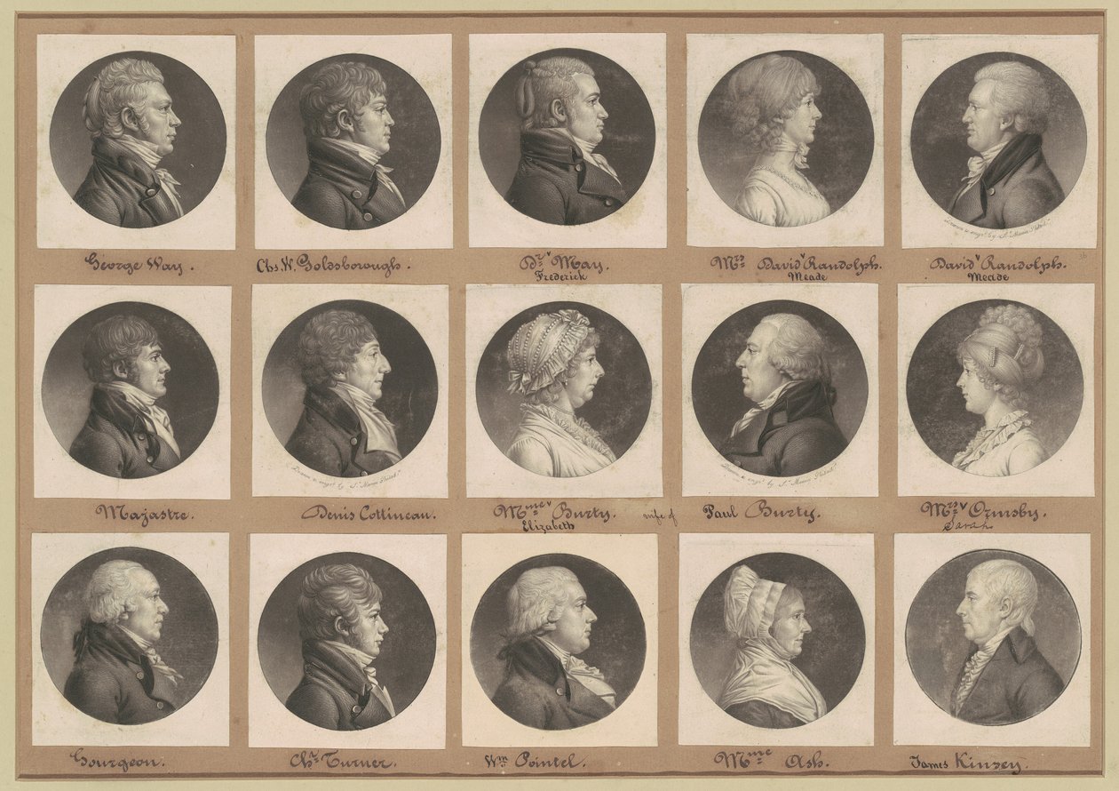 サン・メマン肖像画コレクション、グループ36 作： Charles BJ Fevret de Saint Memin