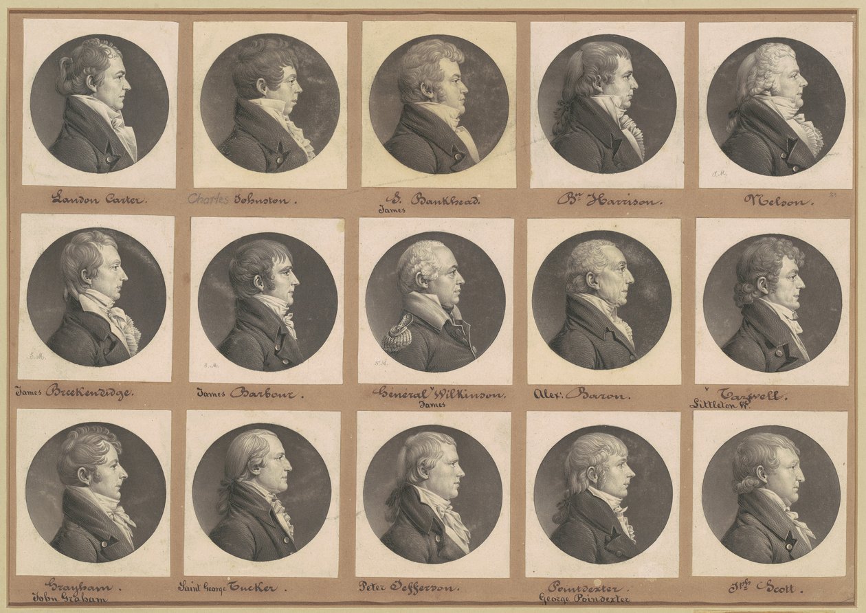 サン・メマン肖像画コレクション、グループ39 作： Charles BJ Fevret de Saint Memin