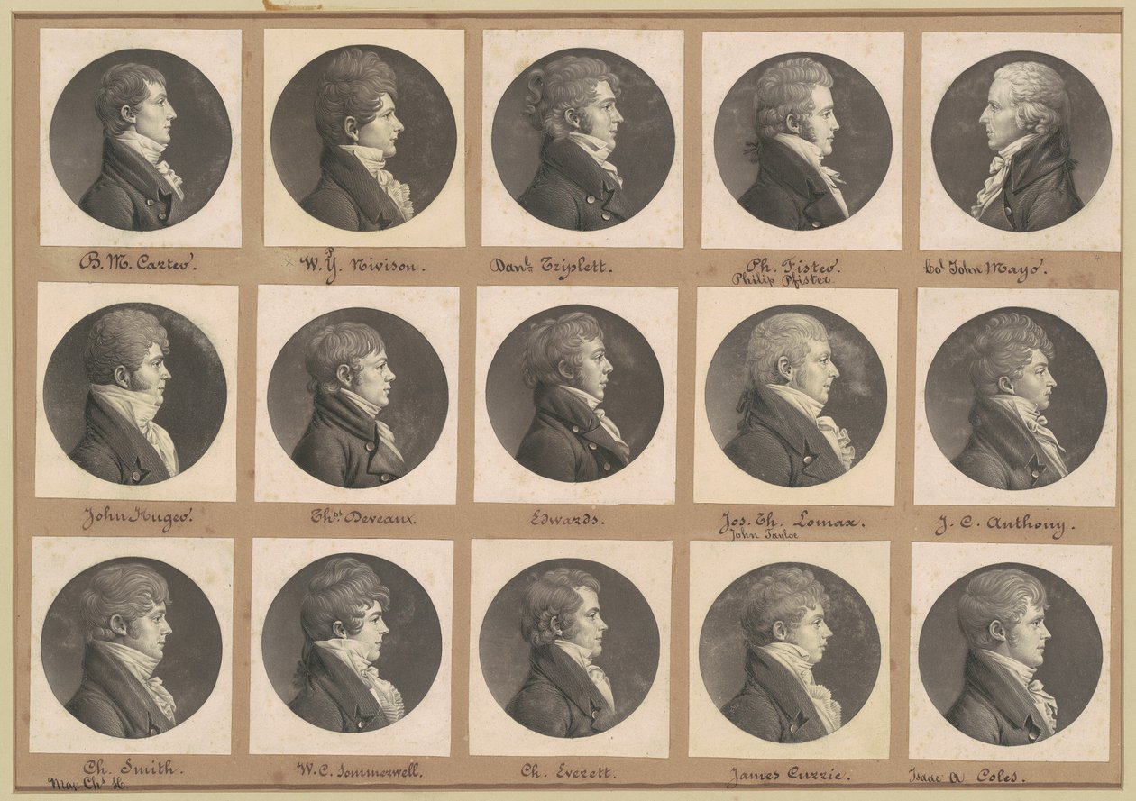 サン・メマン肖像画コレクション、グループ41 作： Charles BJ Fevret de Saint Memin