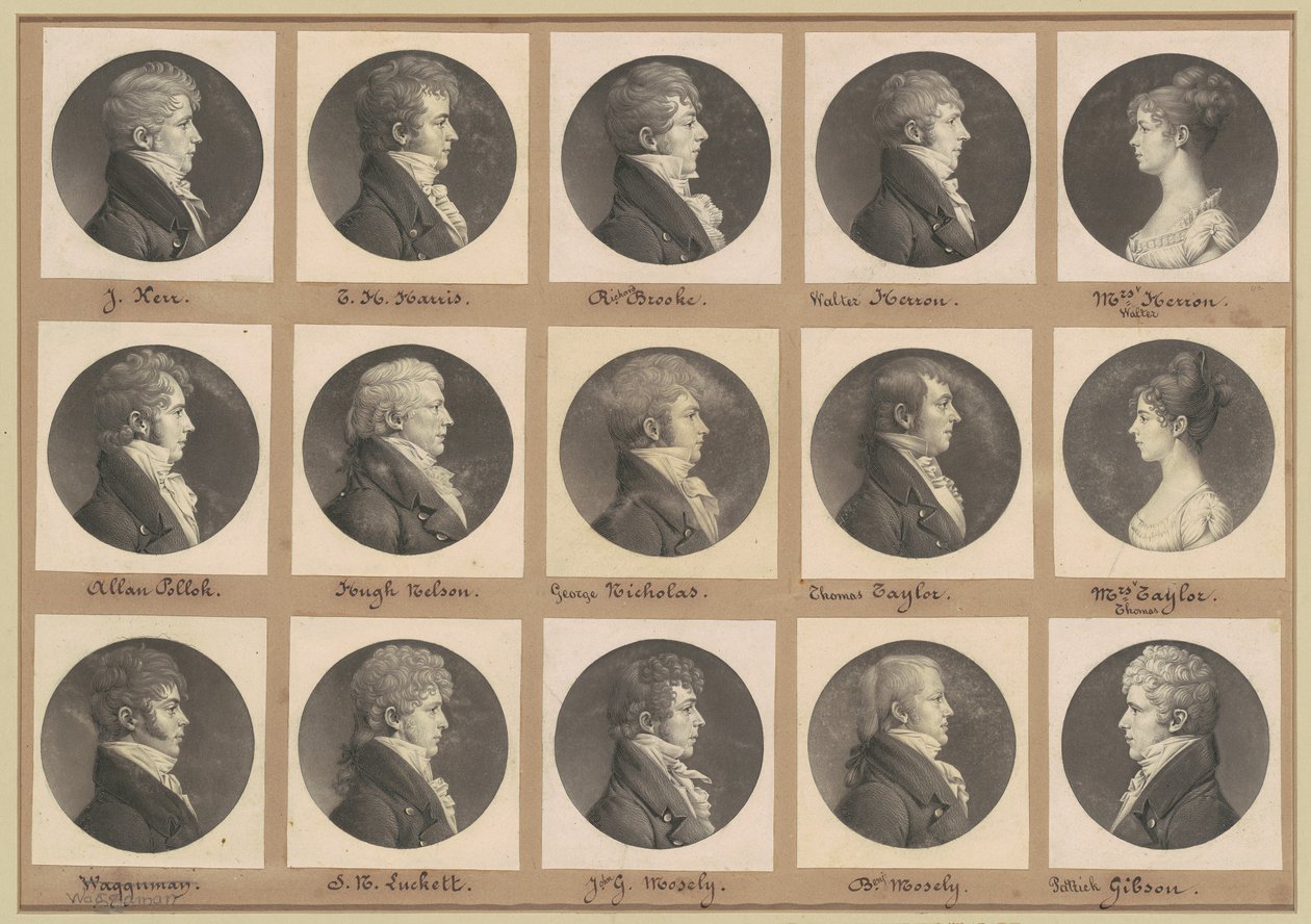 サン・メマン肖像画コレクション、グループ42 作： Charles BJ Fevret de Saint Memin