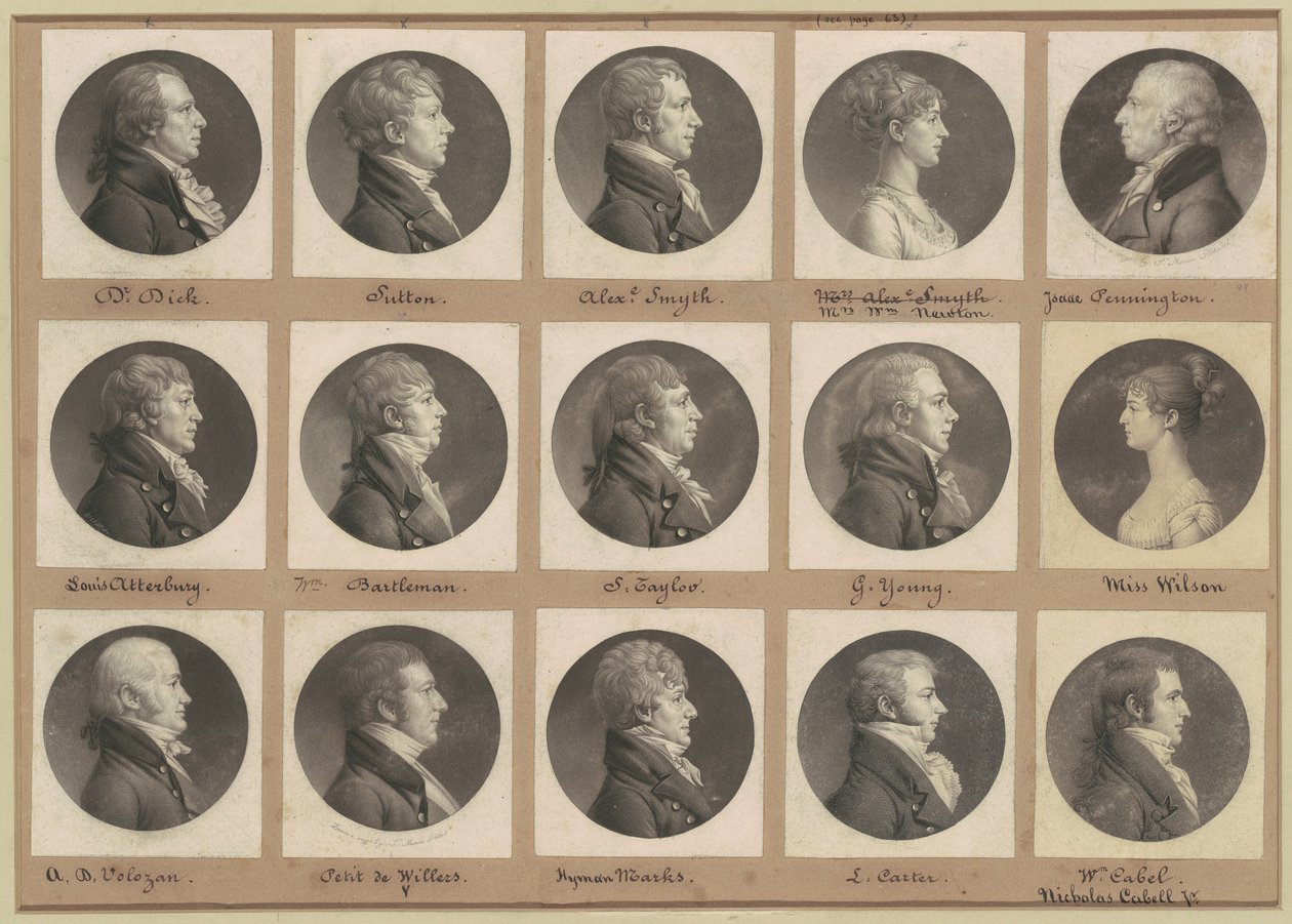 サン・メマン肖像画コレクション、グループ49 作： Charles BJ Fevret de Saint Memin