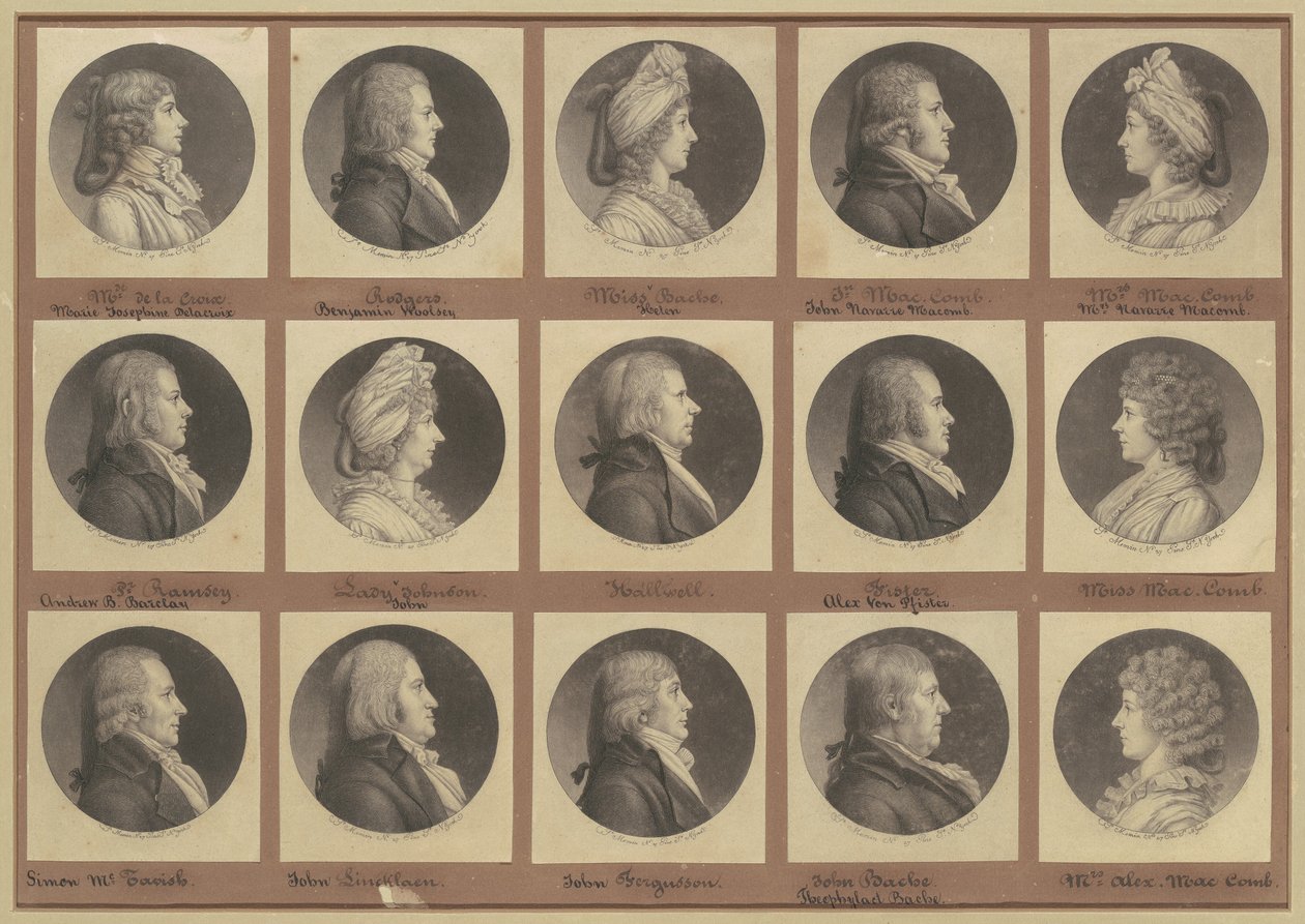 サン・メマン肖像画集、グループ4 作： Charles BJ Fevret de Saint Memin