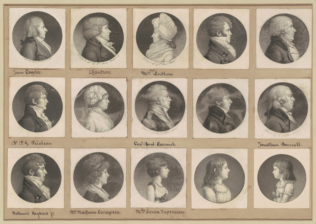 サン・メマン肖像画コレクション、グループ52 作： Charles BJ Fevret de Saint Memin