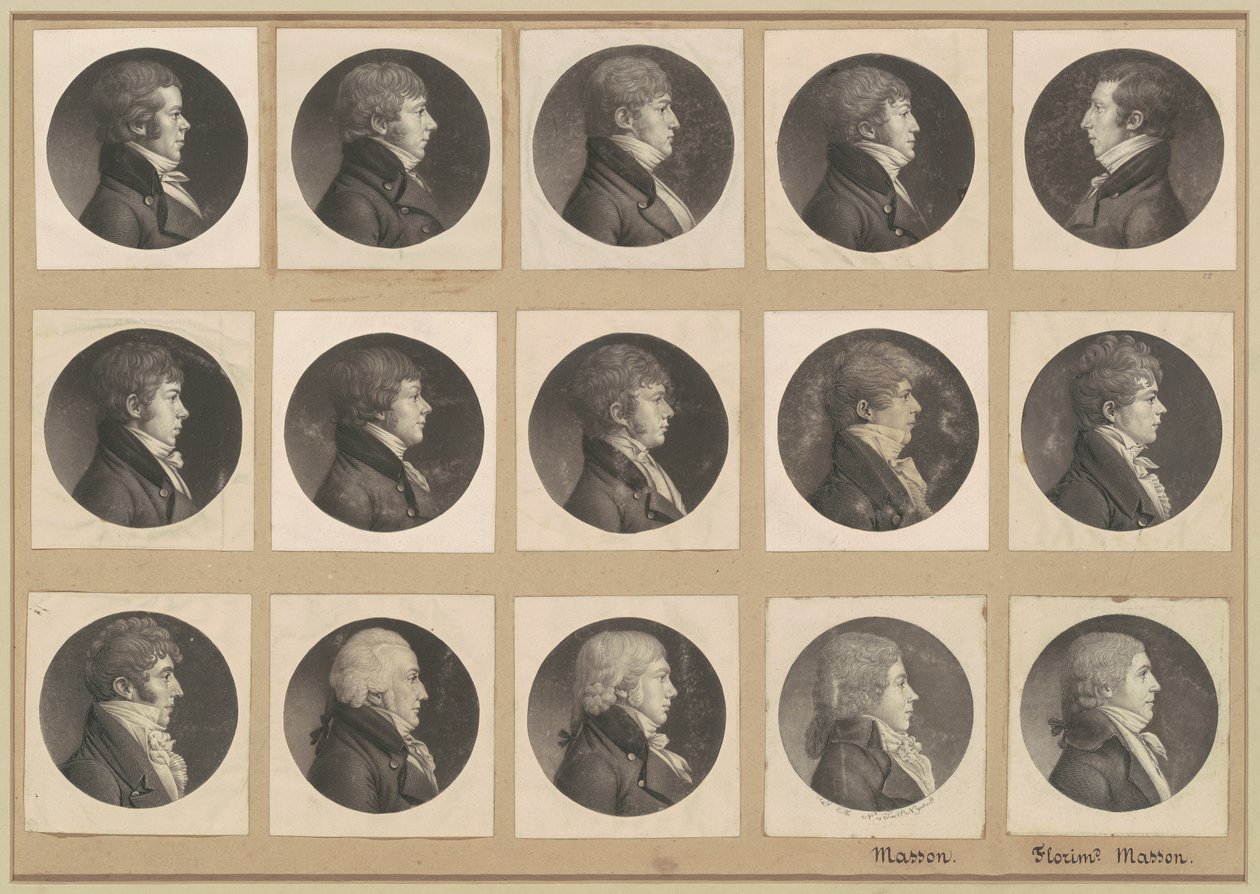 サン・メマン肖像画コレクション、グループ55 作： Charles BJ Fevret de Saint Memin