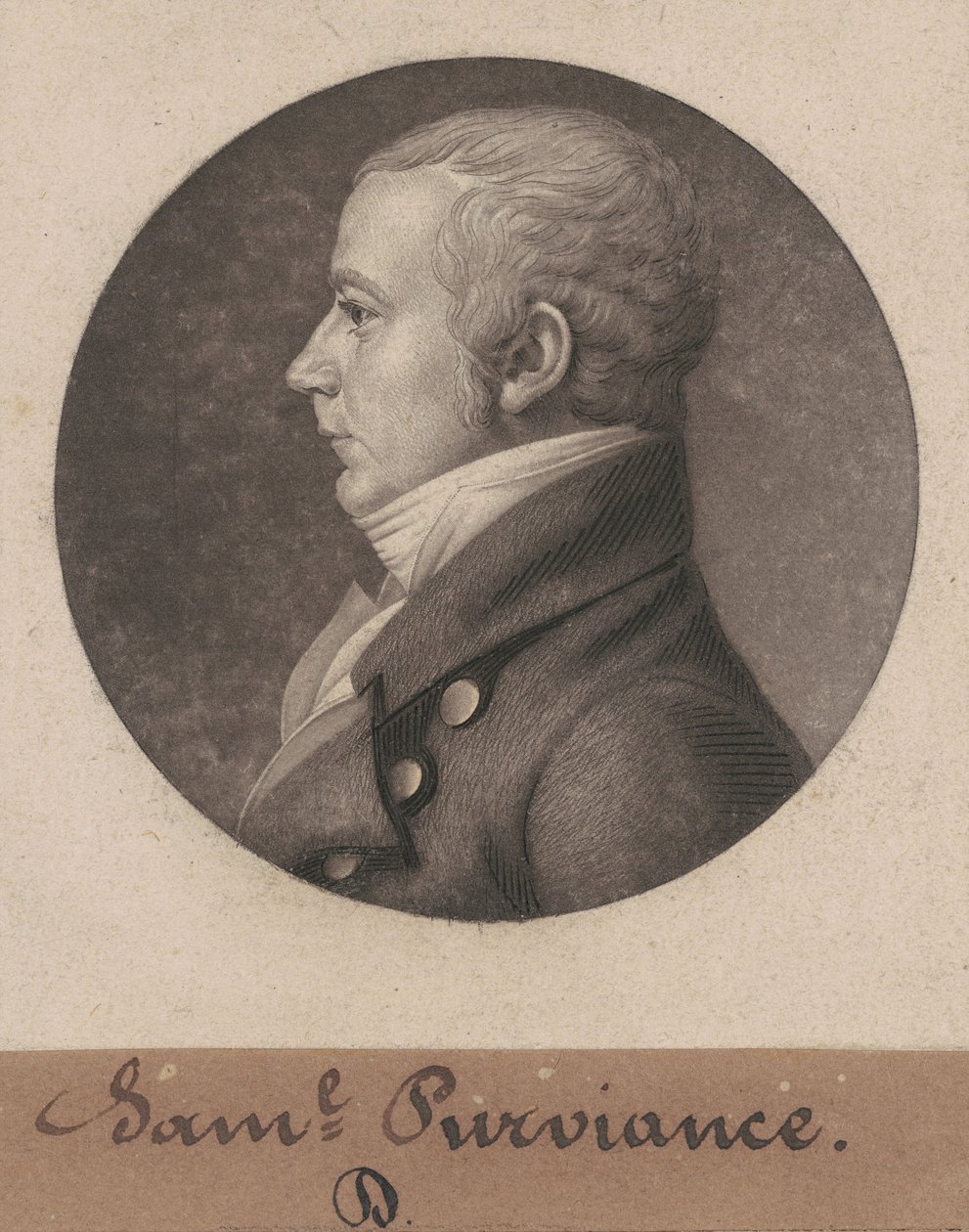 サミュエル・ディンスモア・パーヴィアンス 作： Charles BJ Fevret de Saint Memin