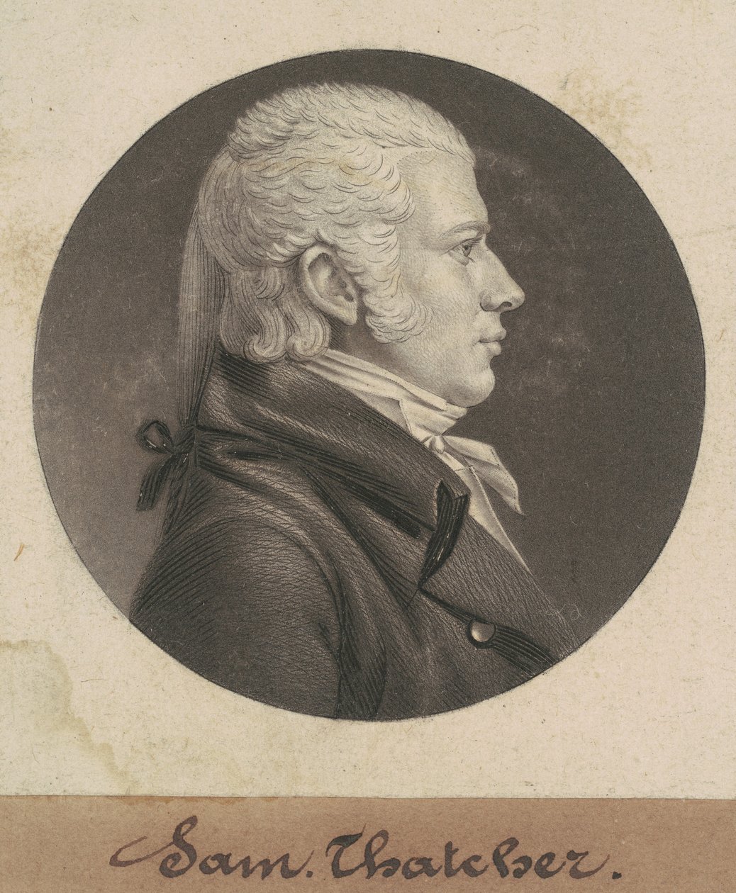 サミュエル・サッチャー 作： Charles BJ Fevret de Saint Memin