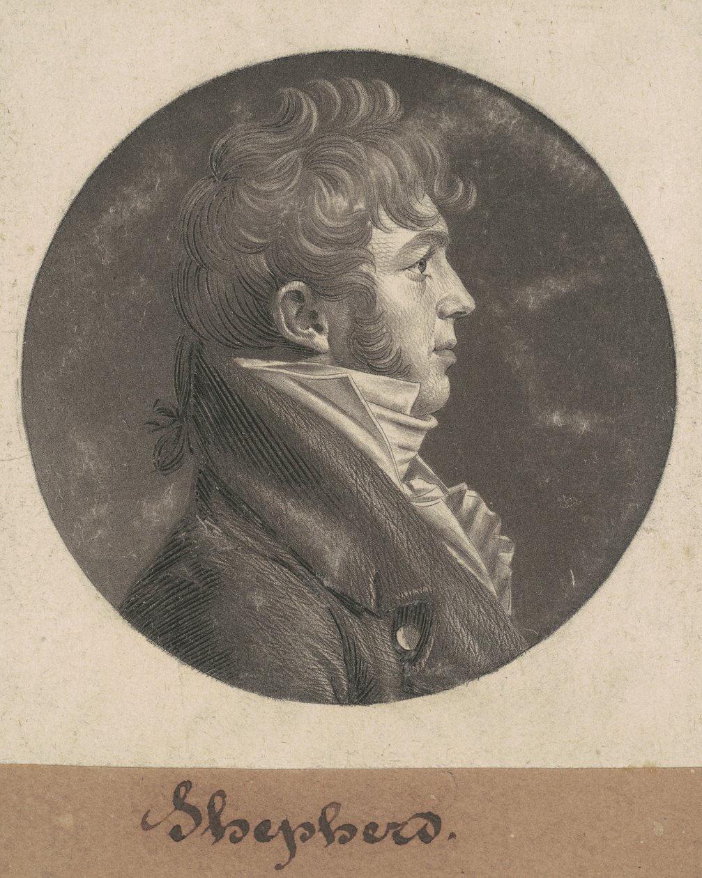 羊飼い 作： Charles BJ Fevret de Saint Memin