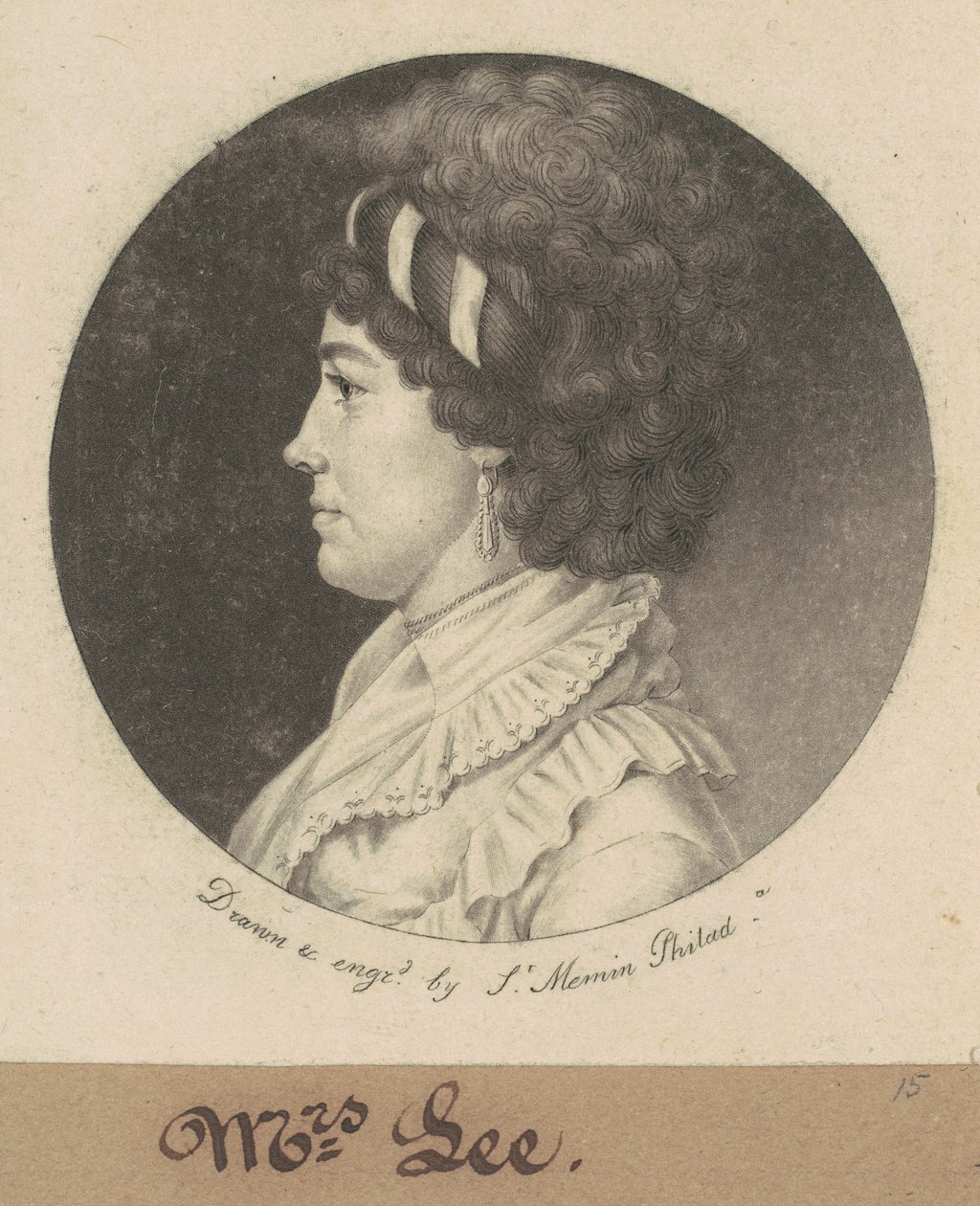 テンペランス・ヘッジ・リー 作： Charles BJ Fevret de Saint Memin